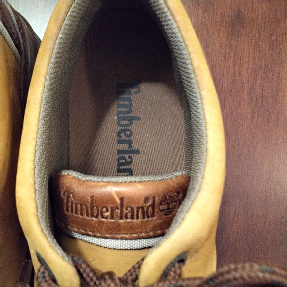 Timberland Leather Hiking Boots Low Top Lace Up - 9M - Picture 5 of 8